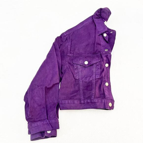 Simon Miller Purple Denim Jacket Button Down SZ2 - Picture 1 of 6